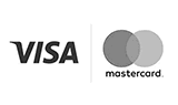 Secure payment with Visa and Mastercard